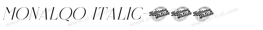 Monalqo Italic字体转换